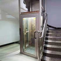 Home elevator Villa two-story small three-four indoor and outdoor family simple hydraulic sightseeing lift loft duplex