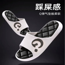 Slippers Mens new Summer Korean version Trend Home Bathroom Anti-slip Deodorant Casual Thick bottom trampled with a word drag
