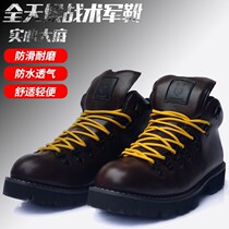 Mountains Light Waterproof Mens Super Slim Leather High Help Tooling Boots Men Desert Martin boots Men and women Short boots Locomotive Shoes
