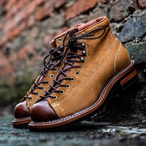 Red wing Ming Amei click Antique Collage high Help head men and women Short face boots Martin locomotive paratrooper boots Boots Boots