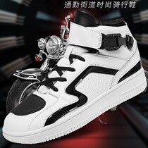 New Machine Shoes Riding Board Shoes Motorcycle Rider Four Seasons Pull Riding Boots Breathable Anti-Fall Racing Short Boots