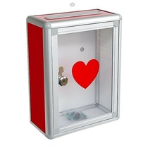 Acrylic transparent plexiglass wall donation box merit box box box box opinion box with lock donation box donation box