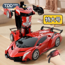 Gesture sensing deformation remote control car four-wheel drive racing King Kong robot Children 3 little boy 6 toy car 10 years old