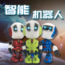 Smart Robot Q version of the alloy toy touch music light can record childrens puzzle gifts zz