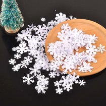 Non-woven white snowflake Christmas decoration paste accessories DIY handicraft creation material bag 100 bag