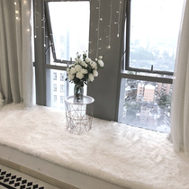 plush floating window cushion window sill bedroom cushion blanket lovely ins long plush floating window blanket arranged with balcony cushion customizable