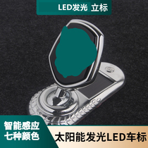 Porsche vertical label car label Macan Cayenne 718GTS Palamera 911 modified LED luminous car label lamp sticker
