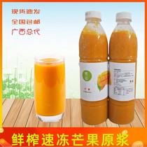 Fruit such as NFC small farmers mango fresh squeezed quick frozen commercial milk tea shop mango puree poplar nectar special raw materials