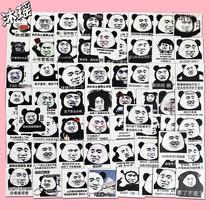 60 Panda Head Expression Bag Funny Hand Account Decoration Sticker Funny Sand Sculpture diy Mobile Phone piad Water Cup Sticker