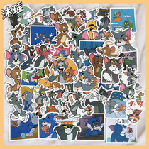 Anime Cat and Mouse Stickers Tom and Jerry Hand Ledger Decoration Animation Stickers diy mobile phone case Notebook