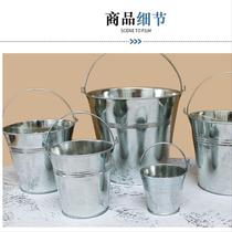 Mini small iron barrel wine glass hot sale tea bucket trophy stainless steel wine barrel artifact bucket galvanized barrel iron water y