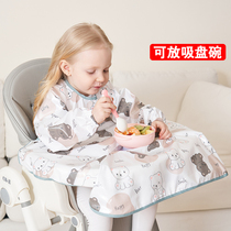 All-in-one dining chair hood clothes baby dining around summer children Anti-wearing clothes Baby waterproof and anti-dirty and coveting meals