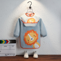 Male baby eating overalls children female treasure waterproof anti-dirty long sleeve apron autumn and winter protective clothing baby meal bib