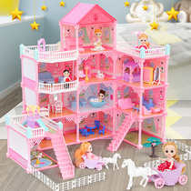 Tonle Barbie doll house little girl playing home toy simulation House Princess super large villa Castle large