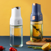 Oil pot glass oil tank automatic gravity open lid kitchen household soy sauce vinegar seasoning bottle leak-proof pour oil bottle without hanging oil