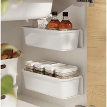  Kitchen cabinet drawer rack Nail-free seasoning rack Kitchen storage rack punch-free drawer rack