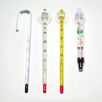 Fish tank thermometer Fish water temperature meter Aquarium tropical fish temperature measuring instrument turtle cylinder high precision adhesive hook thermometer