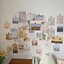 30 ins Wind Photo Wall card bedroom desk diy paste dormitory bedroom wall decoration painting room layout
