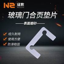 Bathroom clamp plastic gasket film glass door hinge rubber pad protective sheet shower room glass door hinge rubber gasket