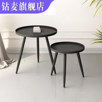 OUTDOOR SMALL IRON ART SMALL ROUND TABLE BEDSIDE FLOWER RACK CABINET ONE TABLE SIDE LIVING ROOM IRON ART SIDE CABINET EDGE A FEW SHORT TABLES