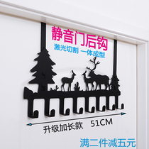 Door rear hook hanger nail-free wall rack bedroom rack key no trace strong adhesive hook no punching