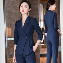 Professional suit female temperament goddess fan senior sense hotel manager dress fashion spring and autumn winter long sleeve work clothes