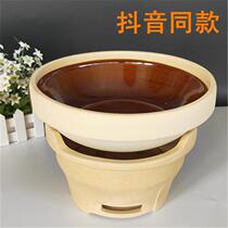 Stove barbecue Hong Kong type outdoor warm winter clay soup pot earth ceramic charcoal hot pot small mud stove carbon stove wood charcoal