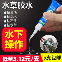 Landscape fusion Water plant glue Sticky moss fish tank landscaping skeleton glue Sinking wood stone Rhododendron root moss Coral glue