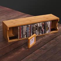 CD rack floor-standing DVD frame wooden collection ps4 blue disc rack simple dish cabinet classical raised study