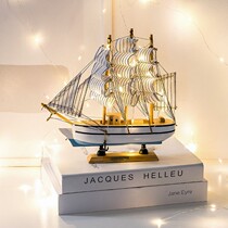 Nordic sailing boat model smooth sailing boat ornaments graduation boys day gift girls practical high value
