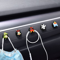 Cute cartoon car multi-function small hook car front row paste creative hook car storage small hook