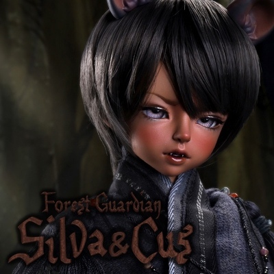 taobao agent [Spot] SOOM Forest Bear Peony White Double Head BJD4 points