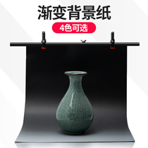 Photography gradient background paper thickened shooting jewelry antique model hand-held photo props products shooting pendulum background props gray blue black gradient color background cloth background board