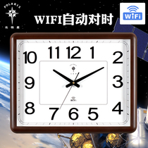 Polaris living room WiFi wall clock home Modern simple light luxury silent clock automatic timing movement electronic clock