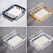 Soapbox Free From Punching Space Aluminum Soap Box Soap Basket Soap Tonet Drain Suction Cups Wall-mounted Bathroom Soap Rack