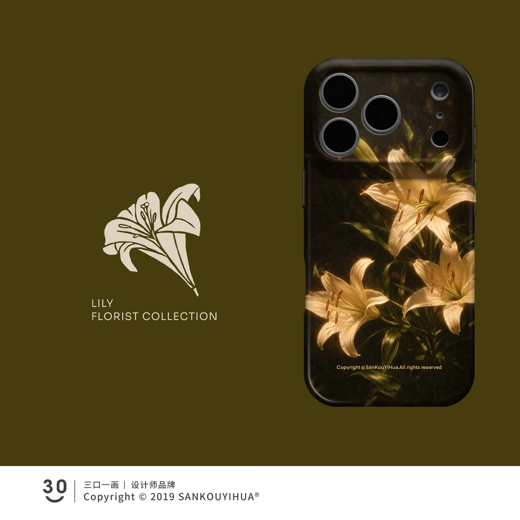 Style 126 — Lily Flower Diary iPhone16promax mobile phone case iPhone18pro series — Girls 160+ - Graffiti Cat & Yellow Banana