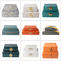 Modern minimalist new Chinese jewelry box creative model room bedroom dressing table cloakroom storage box decorations