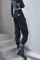 Tide brand foot overalls women slim high waist pants European spring and autumn 2021 New Wild casual sports pants