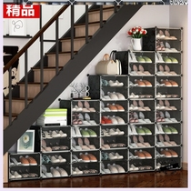 Under the stairs bevel cabinet assembly cabinet Small cabinet free combination lattice under the stairs locker toy collection cabinet