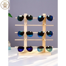 Glasses display stand high-grade pine wood myopia glasses frame glasses display stand original wooden sun glasses display