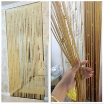 Beaded curtain bedroom door curtain 2021 new bedroom partition hanging toilet commercial Net Red Porch