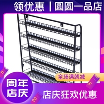 Supermarket cashier gum table front rack snack drinks small shelves convenience store front desk chocolate display rack