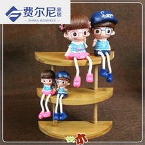 Nanzhu varnish creative sunglasses sunglasses display props Bamboo and wood glasses shelf display rack window decorations