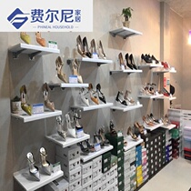 Simple wall shoe rack bag rack shelf Shoe store shoe rack display rack Childrens shoe store shelf bag paint pallet rack