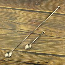 304 stainless steel telescopic spoon portable portable bartender mixing spoon mixing stick bar retractable spoon