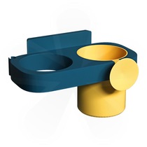  Hair dryer rack Hair dryer rack Bathroom bathroom wall-mounted plastic storage rack Punch-free hair dryer rack