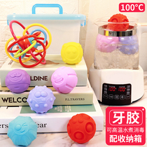 Hand grip ball Baby toy ball can bite touch ball Soft rubber touch baby hand massage grip training