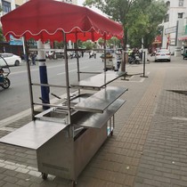 Commercial gas mobile gripper snack car multifunctional hand cake cart fried barbecue stall teppanyaki dining car