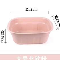 Bathing large rectangular household washbasin private clothing basin plastic deepened washing thickened laundry basin