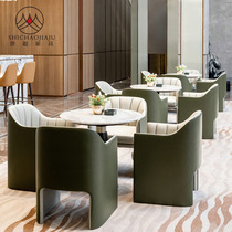 Sales office Negotiation table and chair Light luxury One table four chairs combination Marketing sales center Reception department Sofa custom furniture